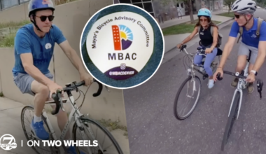 Denver cycling advocates ride with Mayor Johnston to share safety concerns