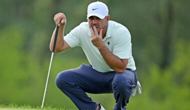 Back in Canada, Brooks Koepka shares lead after putter heats up