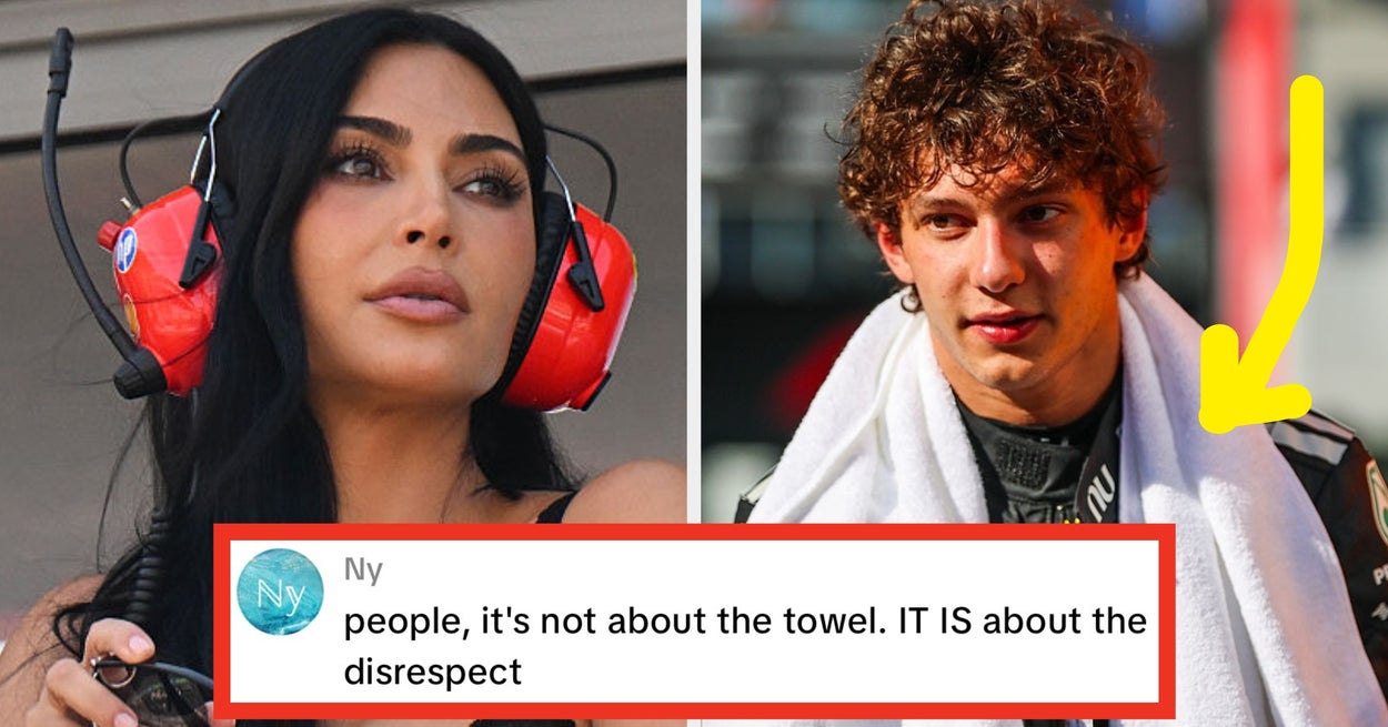 Kim Kardashian Sends Towel Gift To F1's Kimi Antonelli