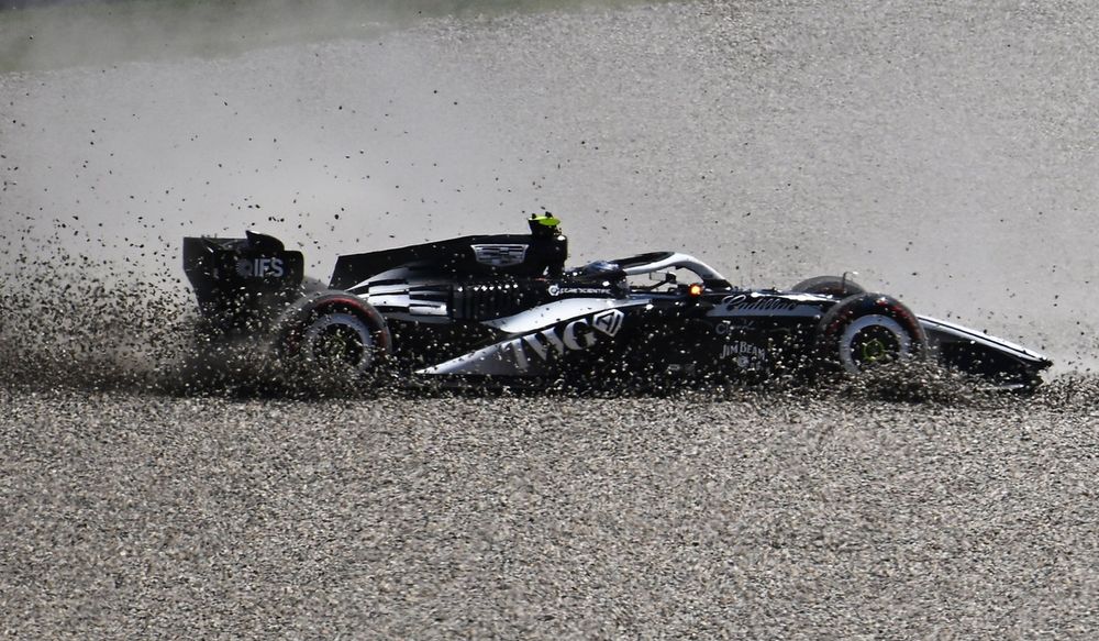 Valtteri Bottas brought out the red flags