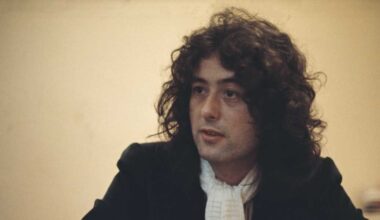 Jimmy Page being interviewed in 1976