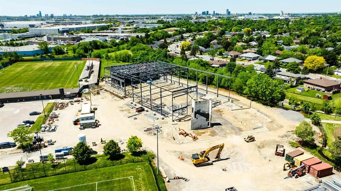 $43M arena rebuild on track for opening next year in Brampton, city says