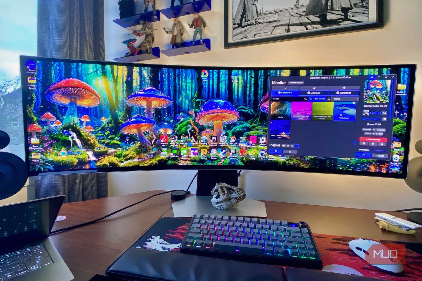 Wallpaper Engine on a super ultrawide monitor
