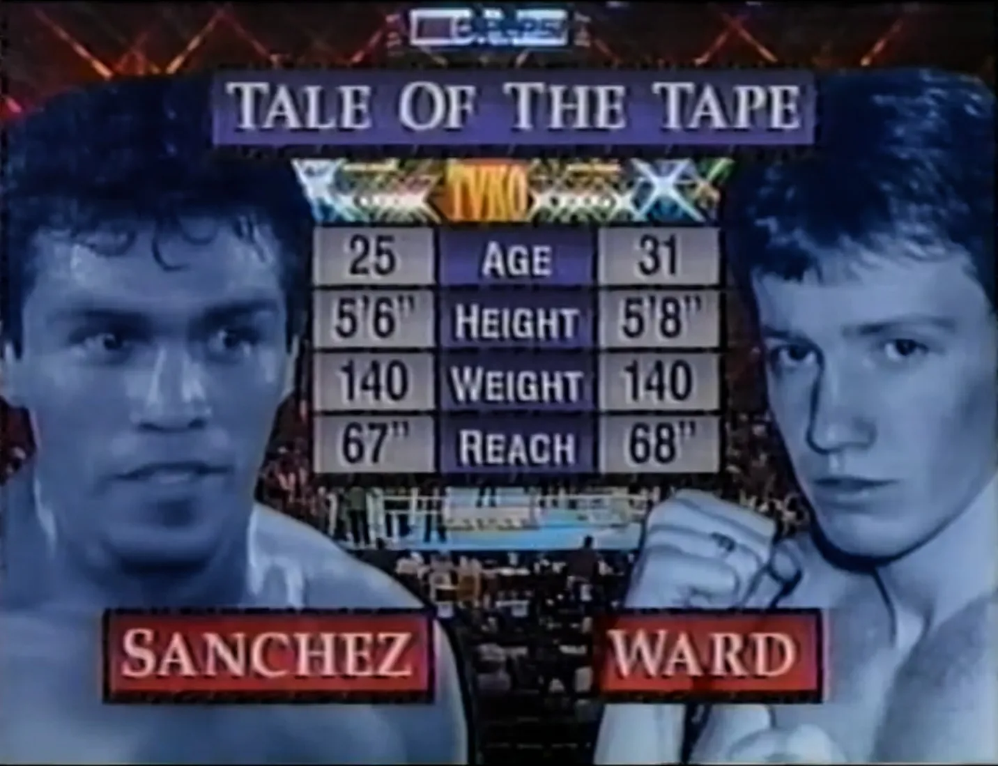 Tale of the tape for a boxing classic. Micky Ward vs. Alfonso Sanchez and the miracle ending.