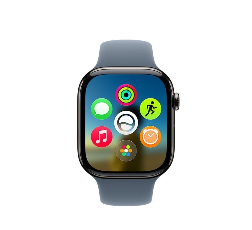 An image of the watchOS 27 Dynamic App grid.