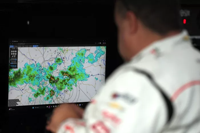Weather radar map