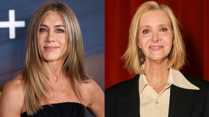 ennifer Aniston attends 'The Morning Show' Season 4 New York Premiere at Museum of Modern Art on Sept. 09, 2025 in New York City; Lisa Kudrow celebrates the launch of HBO Max at Queen Elizabeth Hall on March 25, 2026 in London, England.