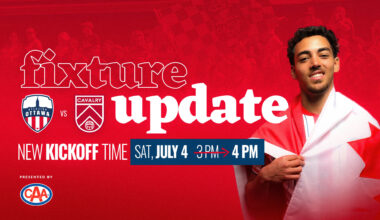 Atlético Ottawa updates kick-off time to support Canadian Men’s National Team