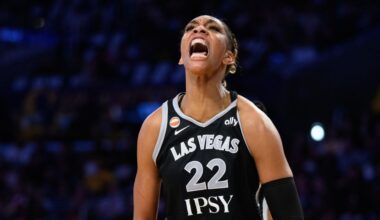 A'ja Wilson shines as Aces beat Sparks