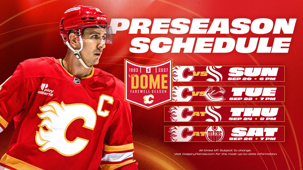 Flames Announce 2026-27 Preseason Schedule