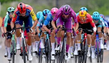 New UCI rules require finishing straights of 'at least 200 meters' in bunch sprints