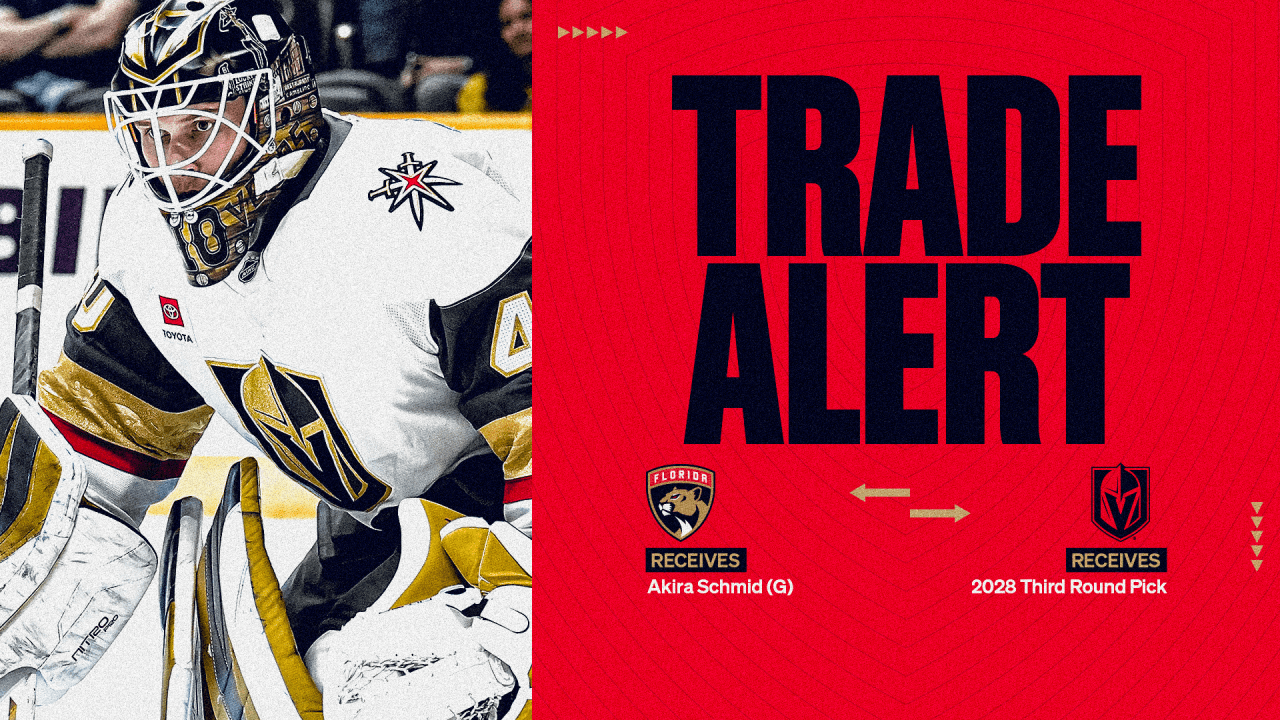 Florida Panthers Acquire Goaltender Akira Schmid
