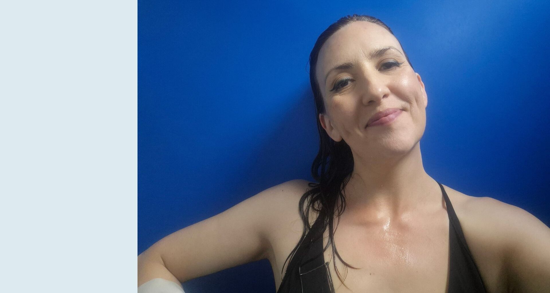 Kerry Law doing 10-minute swimming workout