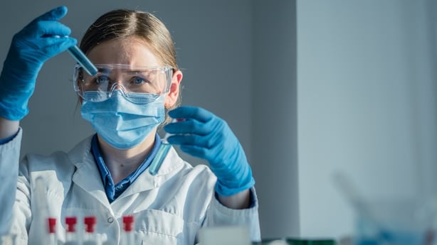 Scientist conducting an experiment