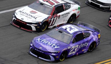 Bubba Wallace, 23XI Racing, Denny Hamlin, Joe Gibbs Racing, Toyota, NASCAR Cup Series