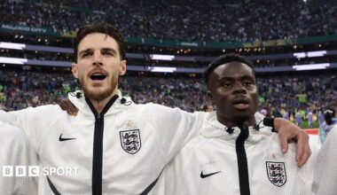 Declan Rice and Bukayo Saka