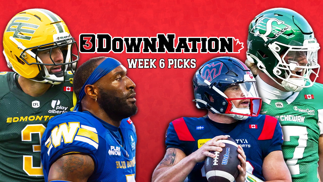 3DownNation CFL picks straight-up & against the spread: Week 6