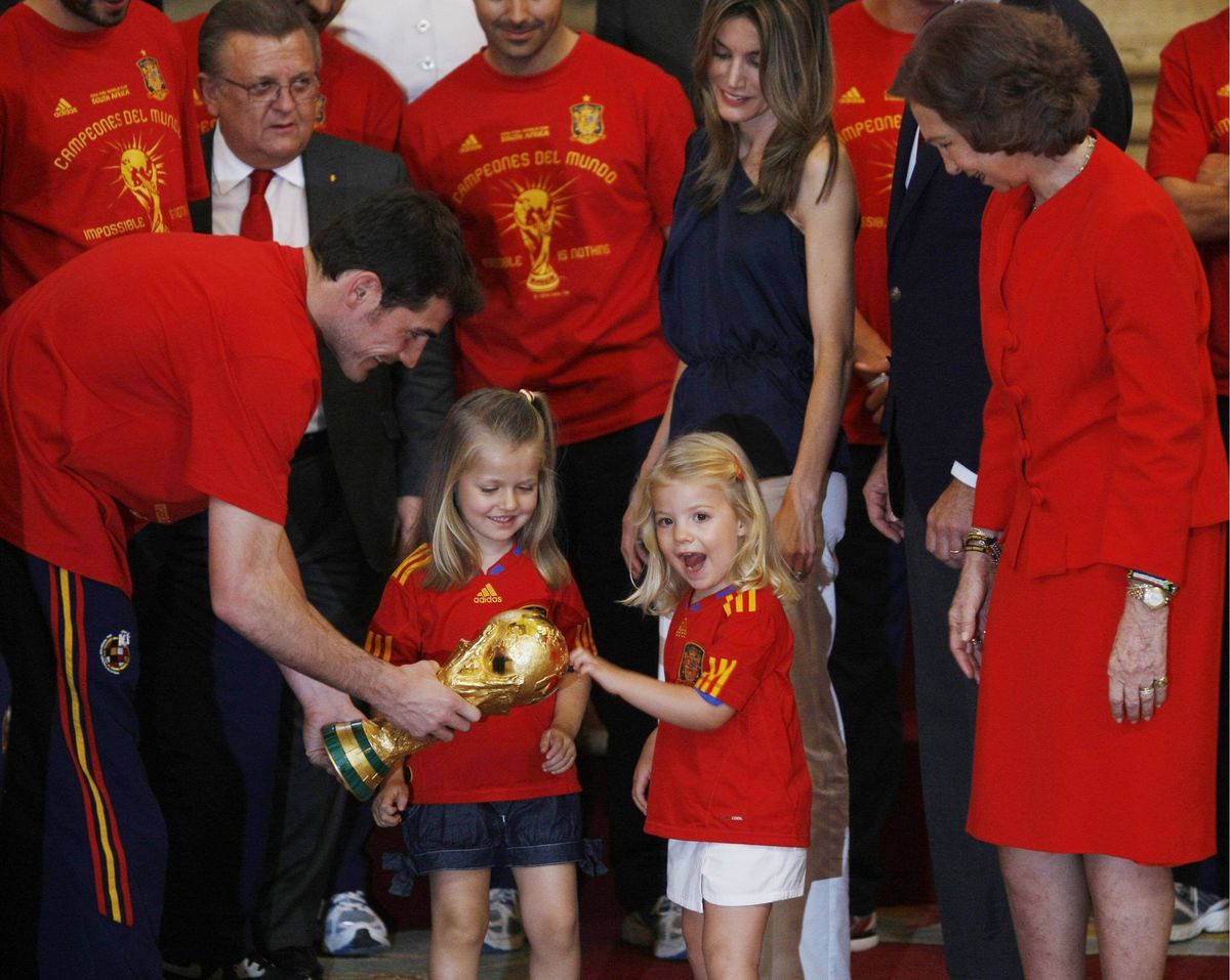 Support for Spain's national team has long been a tradition within the royal family.