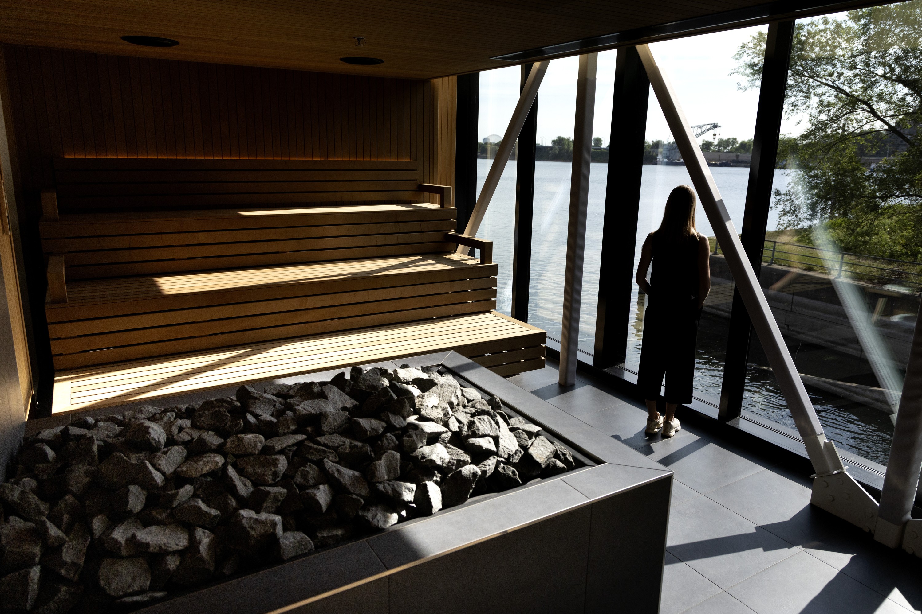 Sauna at spa