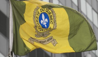 A Sûreté du Québec flag