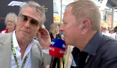 Hugh Grant Has Awkward Exchange With Reporter During F1 Interview