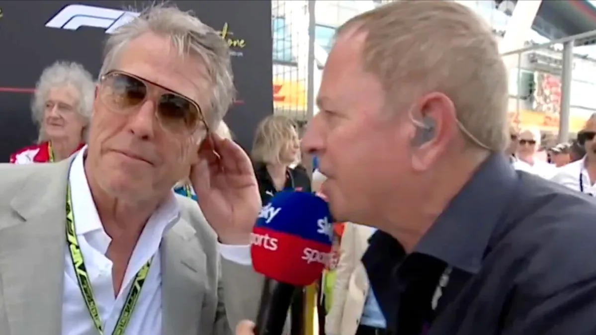 Hugh Grant Has Awkward Exchange With Reporter During F1 Interview