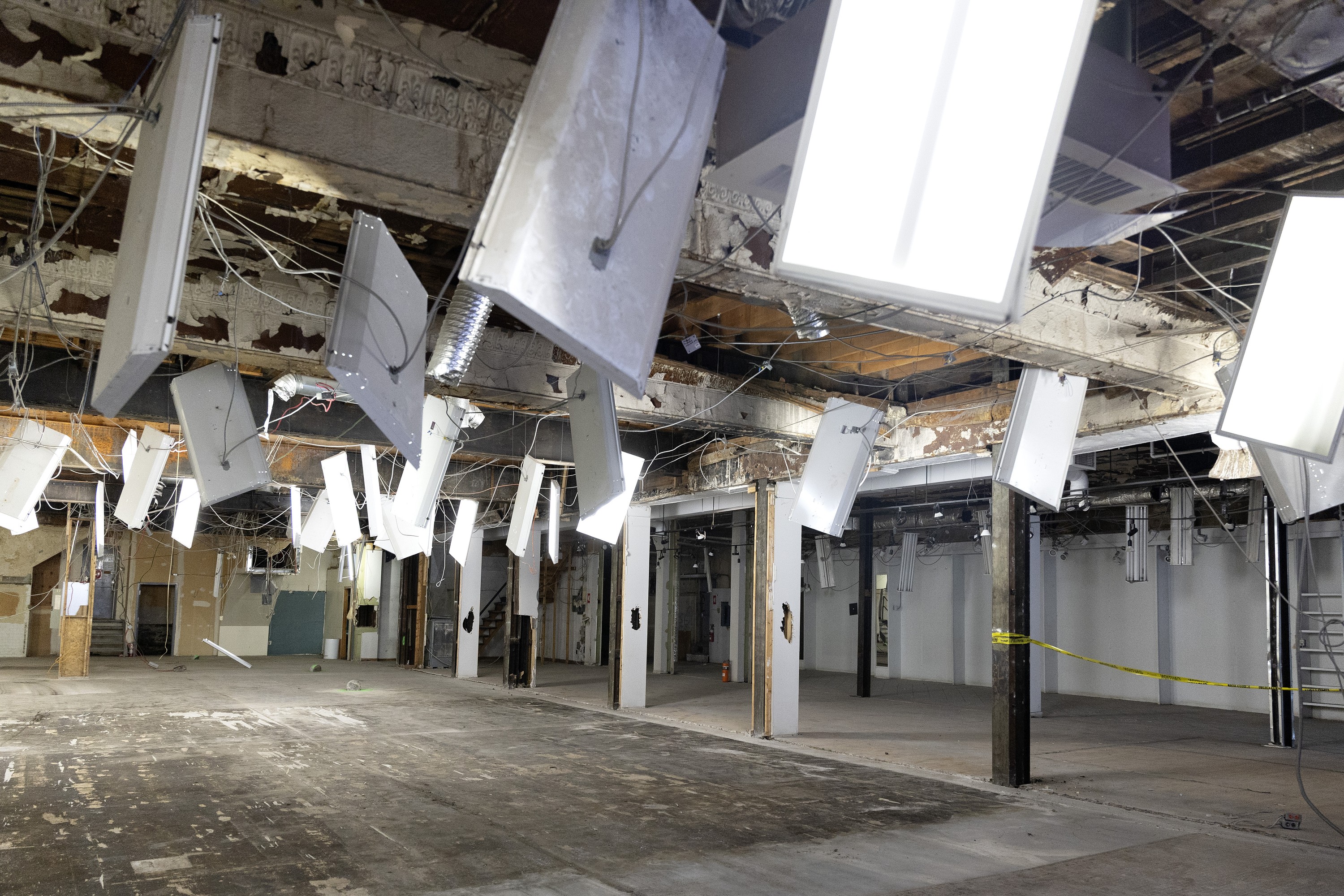 Interior of LGBTQ centre in early stages of renovation.