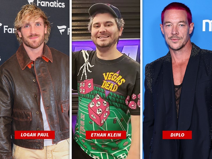 oliver tree logan paul ethan klein and diplo getty insta 1