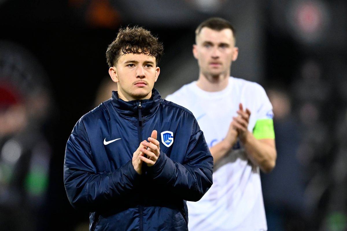Karetsas Konstantinos midfielder of KRC Genk after the UEFA Europa League 2025/26 League Phase MD6 match between Midtjylland and KRC Genk