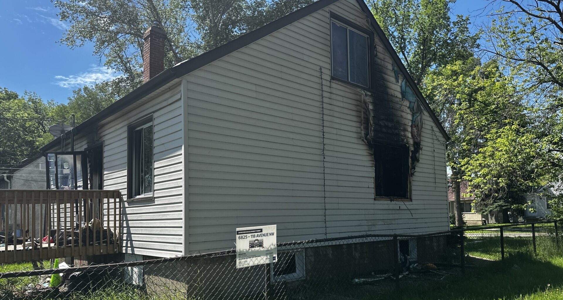 Abandoned northeast Edmonton house damaged in fire