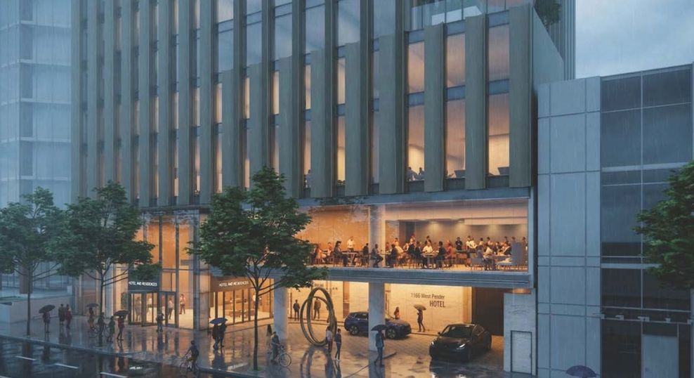 1166 West Pender Street Vancouver hotel reliance properties 2026