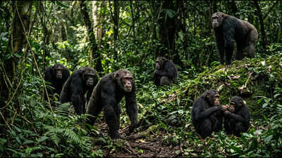 Chimpanzees climb hills, mongooses post guards and meerkats close ranks: Scientists reveal what animals do before going to war