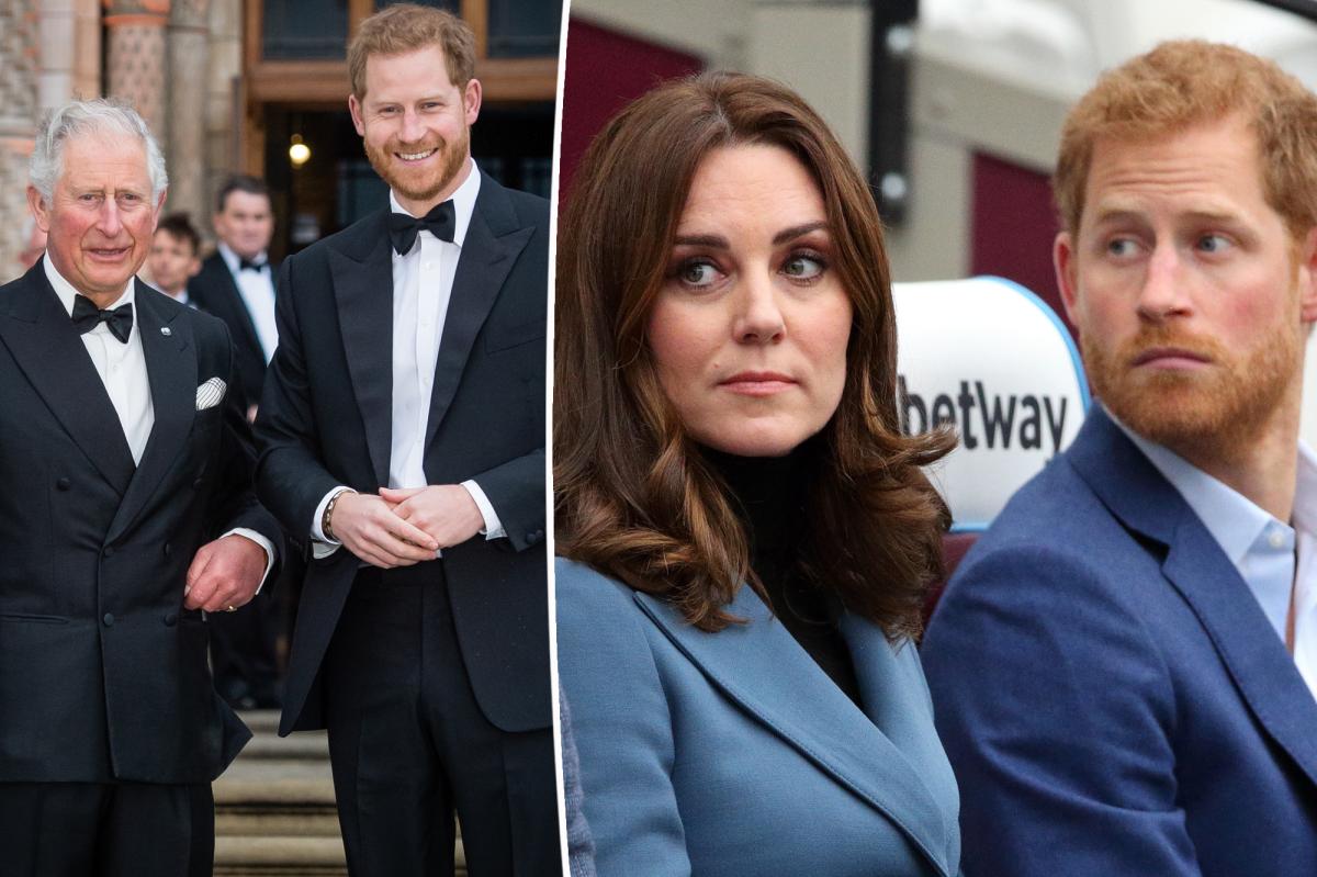 How Kate Middleton feels about Prince Harry's UK trip as King Charles calls 'rare family dinner' to prepare