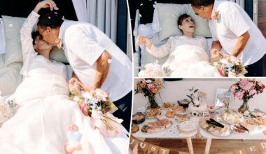 Partners of 33 years say 'I do' in hospice after bride's terminal cancer diagnosis