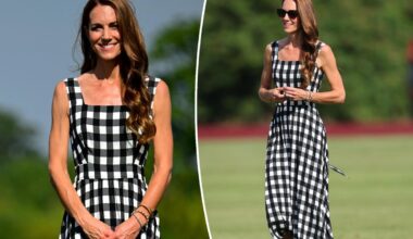 Kate Middleton cheers on Prince William in gingham at the Royal Charity Polo Cup 2026