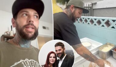 Priscilla Presley's son, Navarone, 39, defends launching GoFundMe to start pizza business