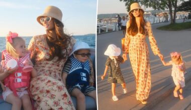 Paris Hilton shows off brunette hair transformation