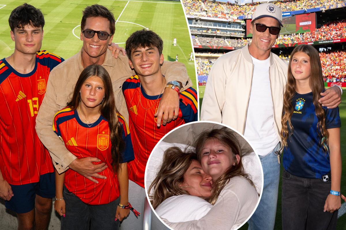 Tom Brady's daughter Vivian, 13, is Gisele Bündchen's mini-me in new FIFA World Cup photos shared to Instagram