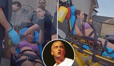 Eminem's ex-wife, Kim Scott, hurls expletives at cops in tense body cam footage following suicide attempt