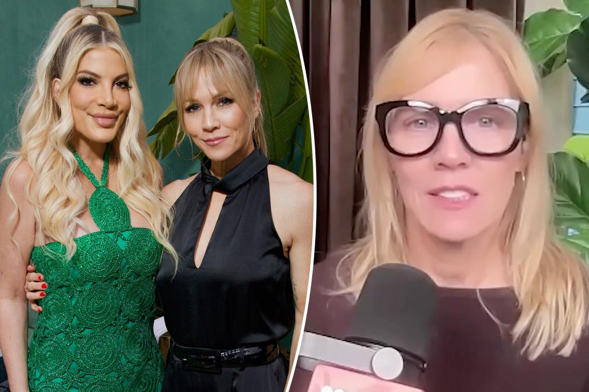 Jennie Garth addresses Tori Spelling's exit from 'Beverly Hills, 90210' rewatch podcast