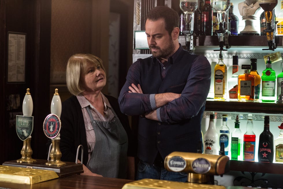 aunt babe tells mick carter about her business plan in eastenders