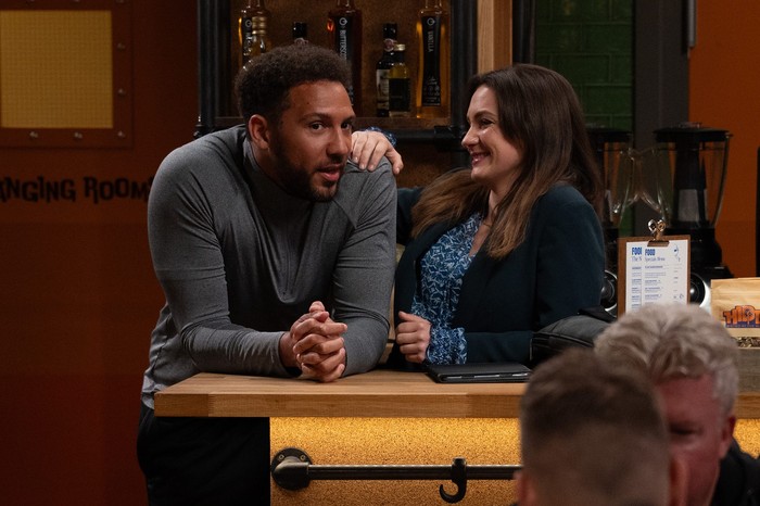 15_07_emm_clemmie_01 Gabby places her arm on Billy's shoulder in a scene from Emmerdale