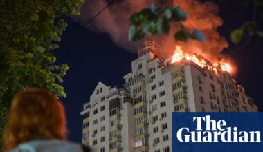 Russian missile and drone strikes in Ukraine capital kill at least eight and injure dozens | Ukraine