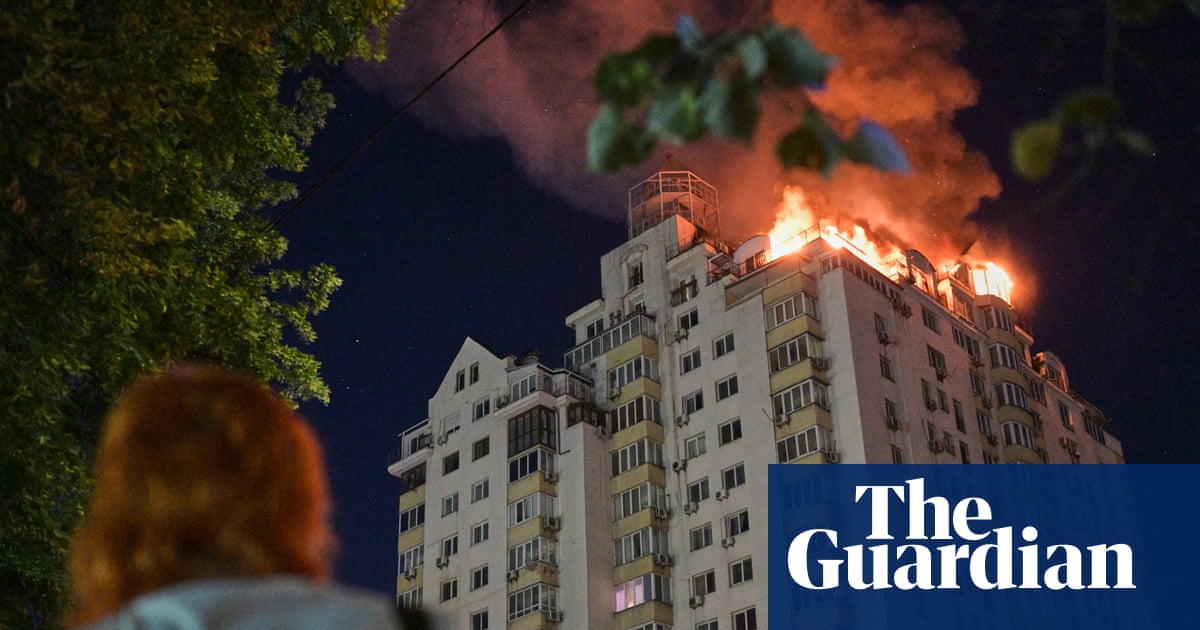Russian missile and drone strikes in Ukraine capital kill at least eight and injure dozens | Ukraine