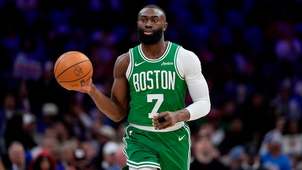 Jaylen Brown getting traded by Celtics to 76ers for Paul George, draft picks