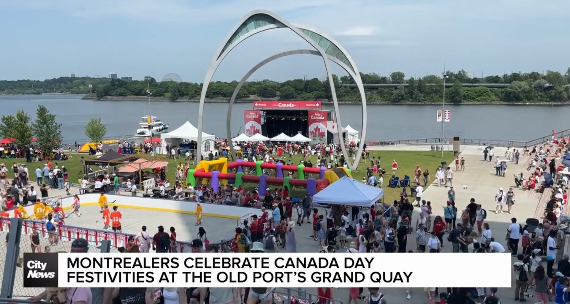 Canada Day festivities draw Montrealers to the Old Port's Grand Quay