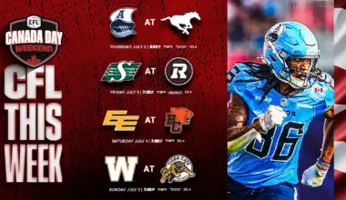 CFL Schedule Today July 2: Toronto Argonauts vs Calgary Stampeders