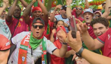 Portugal fans take to the streets of Toronto ahead of crucial match