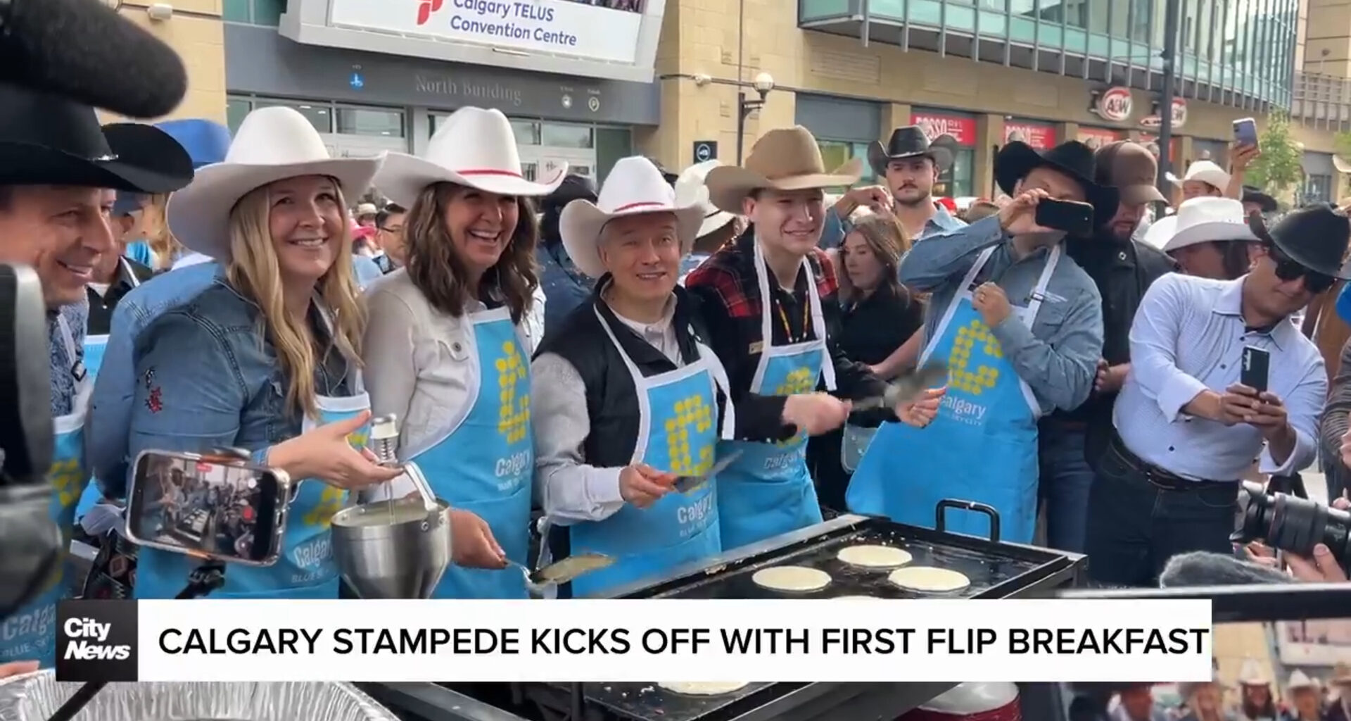 Calgary Stampede kicks off with 'First Flip Breakfast'