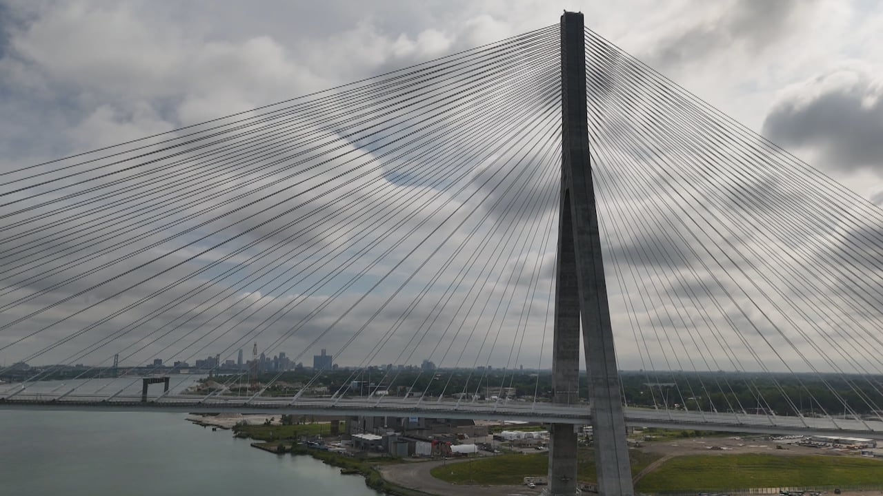 A bridge across a river